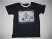 jongensshirt met print in donkerblauw in mt 146/152 - 1 - Thumbnail
