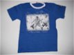 jongensshirt met print in kobalt in mt 158/164 - 1 - Thumbnail
