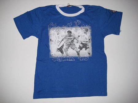 jongensshirt met print in kobalt in mt 134/140 - 1