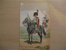1918 ... Antieke ansichtkaart Chasseurs-a-cheval-de-la-garde