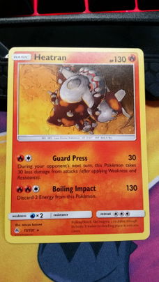 Heatran  13/131 Rare S & M Forbidden Light