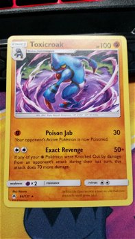 Toxicroak 64/131 Rare S & M Forbidden Light - 1