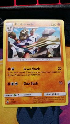 Barbaracle  67/131 Rare  S & M Forbidden Light