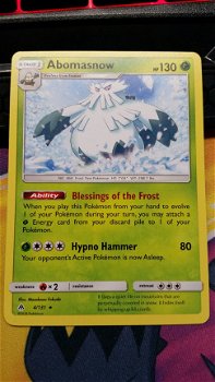 Abomasnow 4/131 Rare S & M Forbidden Light - 1