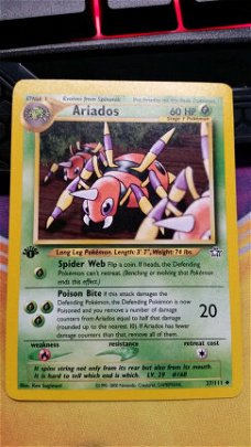 Ariados  27/111 Uncommon 1 ste editie Neo Genesis nearmint