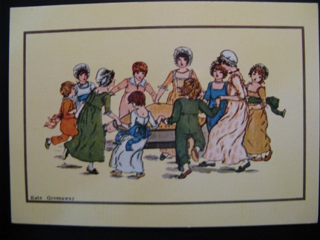 7 x Originele vintage kaarten Kate Greenaway - 1