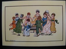 7 x Originele vintage kaarten Kate Greenaway