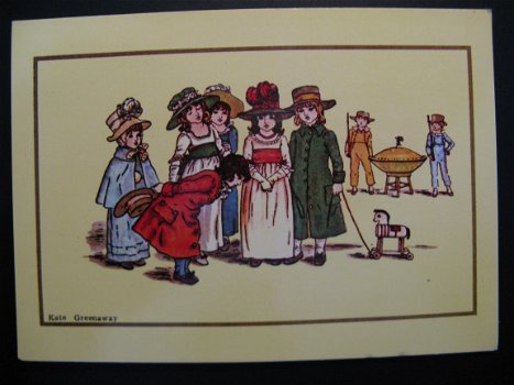 7 x Originele vintage kaarten Kate Greenaway - 7