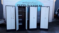Vintage locker hang/leg! Stoere kast kinderkamer Oude lockers Fabriekskast industrieel