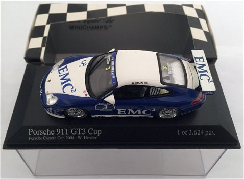 1:43 Minichamps 400046203 Porsche 911 GT3 Cup #3 Carrera Cup 2004 W.Henzler - 1