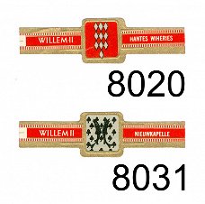 Willem II - Serie LI Belgische gemeentewapens (reeks 38 afgeronde hoeken, 8001-8040)