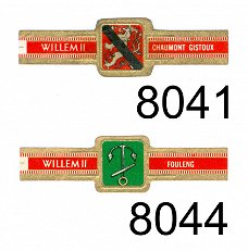 Willem II - Serie LII Belgische gemeentewapens (reeks 39 afgeronde hoeken, 8041-8080)