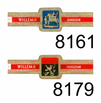 Willem II - Serie LV Belgische gemeentewapens (reeks 42 afgeronde hoeken, 8061-8200) - 1