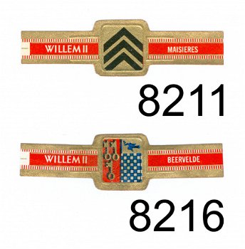 Willem II - Serie LVI Belgische gemeentewapens (reeks 43 afgeronde hoeken, 8201-8240) - 1