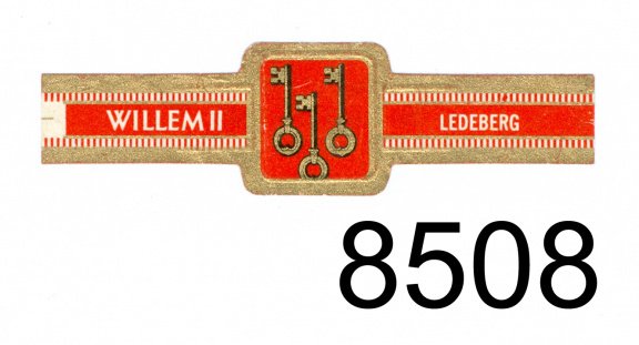 Willem II - Serie LXIII Belgische gemeentewapens (reeks 50 afgeronde hoeken, 8481-8520) - 1