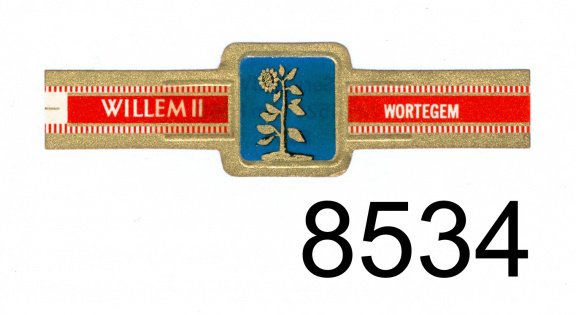 Willem II - Serie LXIV Belgische gemeentewapens (reeks 51 afgeronde hoeken, 8521-8560) - 1