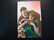 4 x Originele vintage kaarten jonge dames, Guy jaren 20 - 3 - Thumbnail