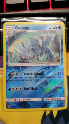 Avalugg  30/131 Rare (reverse) S & M Forbidden Light