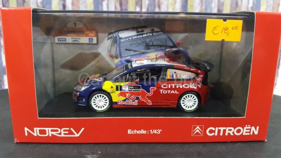 Citroen C4 WRC NO 1 LOEB Rally Argenitie 2008 1:43 Norev - 4