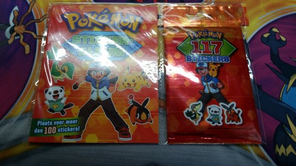 pokemon sticker-album plus 117 stickers factory sealed - 0