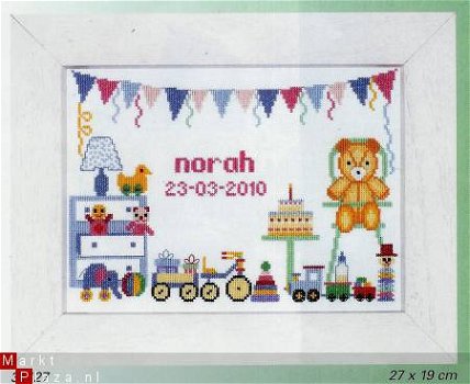 LANARTE BORDUURPAKKET (GEBOORTE) NORAH 35127 - 1