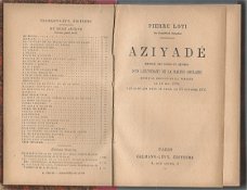 PIERRE LOTI**AZIYADE**RELIURE HARDCOVER CALMANN-LEVY**SANS DATE