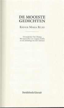 RAINER MARIA RILKE**DE MOOISTE GEDICHTEN**TEXTUUR LINNEN**DAVIDSFONDS LITERAIR**HARDCOVER - 4