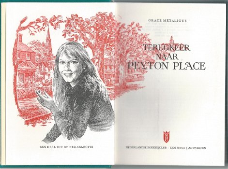 GRACE METALIOUS**TERUGKEER NAAR PEYTON PLACE**DONKERGROENE NBC SKYVERTEX**VERTALING J. F. KLIPHUIS.* - 2