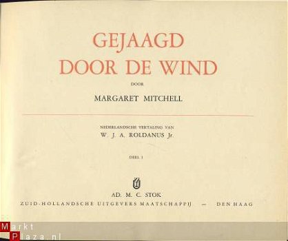 MARGARET MITCHELL**GEJAAGD DOOR DE WIND**ZHU STOK* - 2