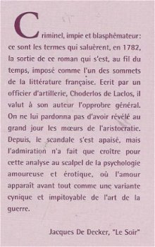 CHODERLOS DE LACLOS**LES LIAISONS DANGREUSES**LE SOIR PAPERV - 2