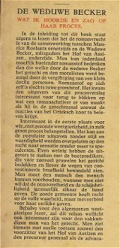 MAURICE ROELANTS**DE WEDUWE BECKER*WAT IK HOORDE EN ZAG OP - 2