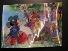 3 x Originele vintage 3D  kaarten Walt Disney Productions