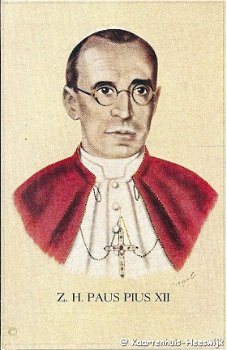 Prentje Z.H. Paus Pius XII 1939 - 1