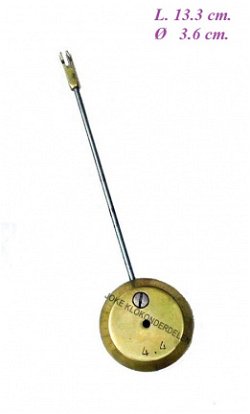 === Franse pendule slinger = gebruikt === 37247