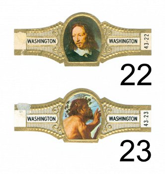 Washington - Serie 43 Geschiedenis van de schilderkunst, chromo (1) HG (2) NF (3-18) KF (19-24) - 2