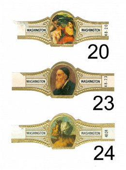 Washington - Serie 48 Geschiedenis van de schilderkunst, chromo (1) HG (2) NF (3-18) KF (19-24) - 3