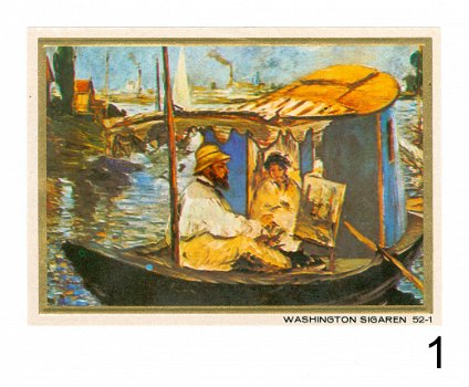 Washington - Serie 52 Geschiedenis van de schilderkunst, chromo (1) HG (2) NF (3-18) KF (19-24) - 1