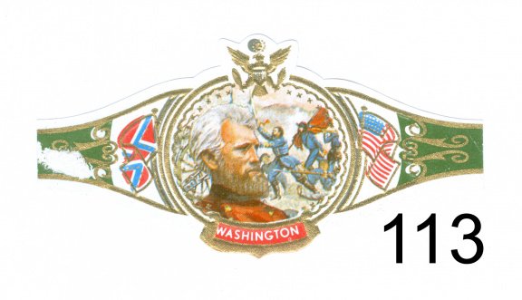 Washington - Serie XII Generaals van de Burgeroorlog NF (groen-blauw-bruin-rood 1-144) - 1