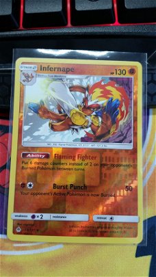 Infernape  59/131 Holo  (reverse) S & M Forbidden Light