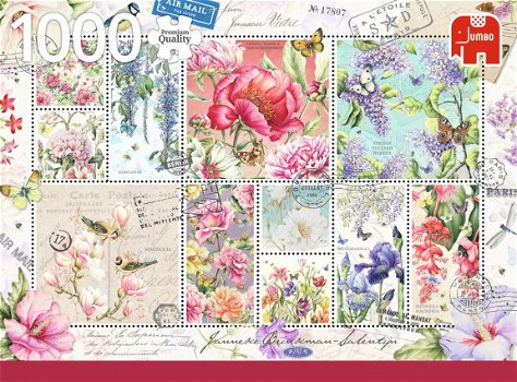 Jumbo - Flower Stamps - 1000 Stukjes Nieuw - 2