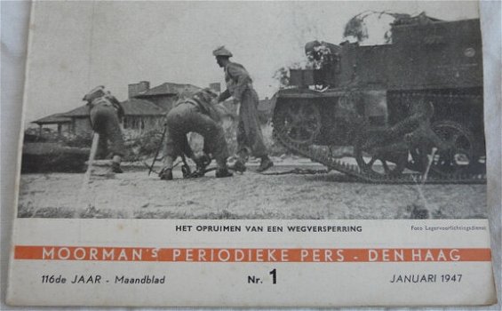 Maandblad, de Militaire Spectator, Moorman's Periodieke Pers, Nr.1 Januari 1947.(Nr.1) - 1