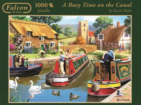 Falcon de Luxe - A Busy Time on the Canal - 1000 Stukjes - 2