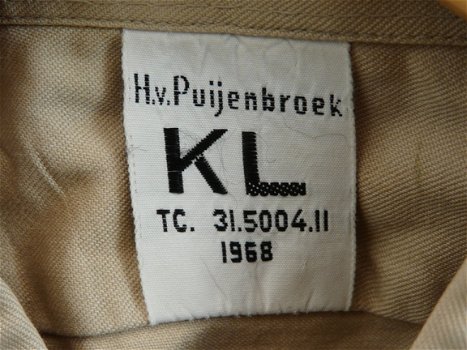 Hemd, Uniform DT63 (Dagelijks Tenue), lange mouw, Koninklijke Landmacht, maat: 15½ - 39, 1968.(Nr.1) - 3