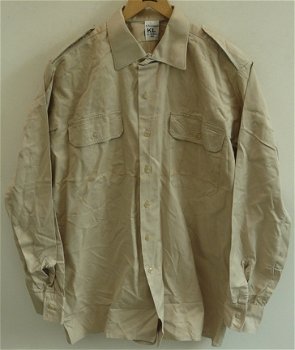 Hemd, Uniform DT63 (Dagelijks Tenue), lange mouw, Koninklijke Landmacht, maat: 15½ - 39, 1968.(Nr.2) - 0