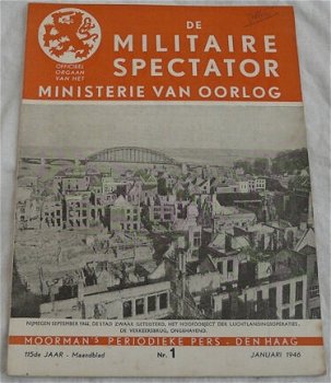 Maandblad, de Militaire Spectator, Moorman's Periodieke Pers, Nr.1 Januari 1946.(Nr.1) - 0