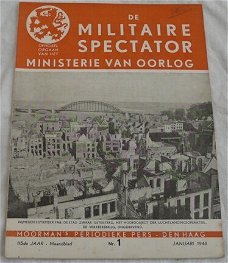 Maandblad, de Militaire Spectator, Moorman's Periodieke Pers, Nr.1 Januari 1946.(Nr.1)