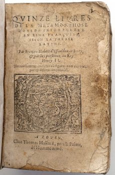 Les Quinze Livres de la Métamorphose d'Ovide [c1580] 180 ill - 4