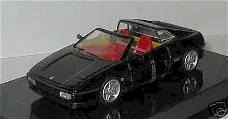 1:43 oudere HotWheels (Detailcars) Ferrari 348 TS zwart met te openen deuren