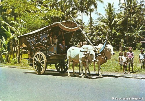 Indonesie Gerobag an old vehicle from central Java - 1