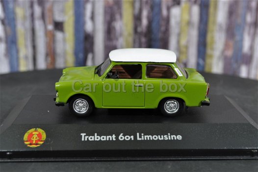 Trabant 601 Limousine groen wit 1:43 Atlas - 1